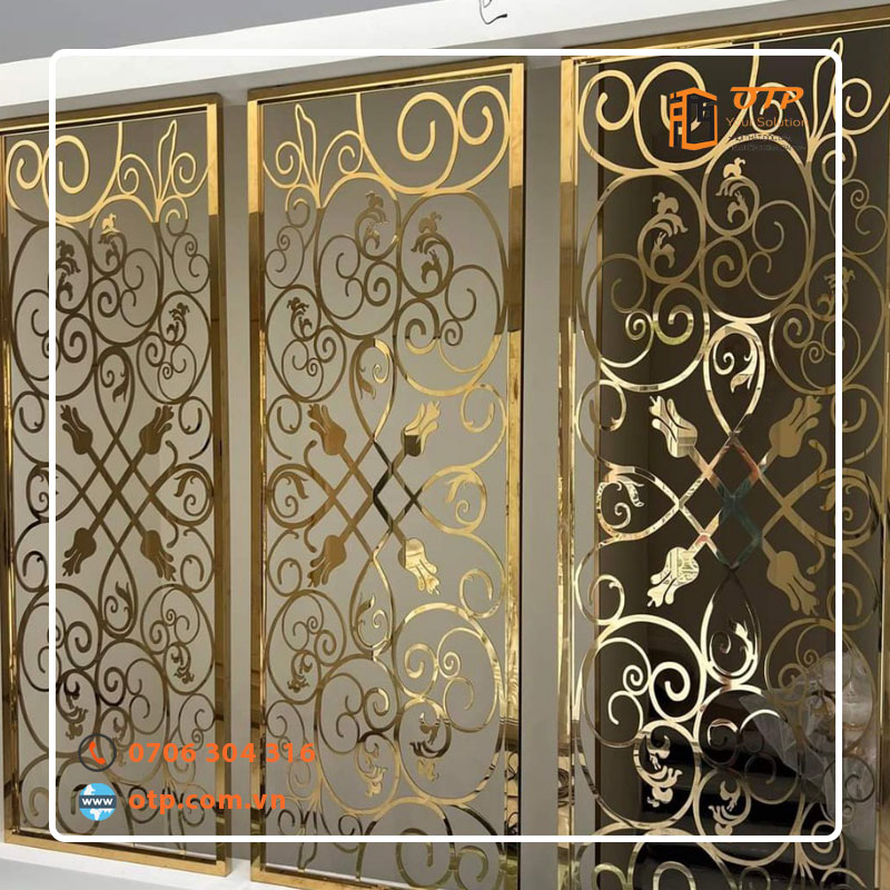 Vách Ngăn Cnc Inox Mạ Màu Gia Công Theo Yêu Cầu Tại Hà Nội