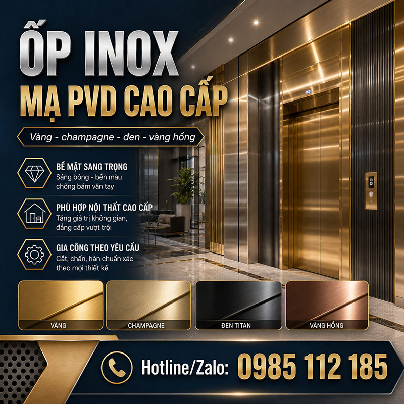 Ốp inox mạ pvd cao cấp